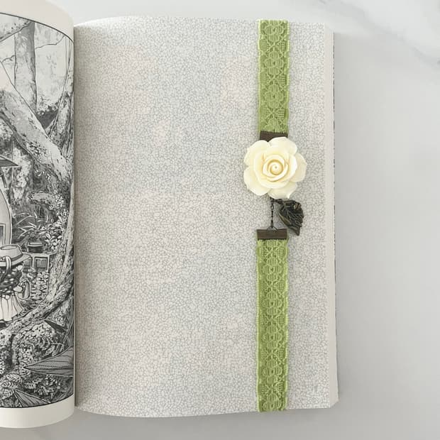 리본 펜던트 북밴드 ⊰garden⊱ book-band