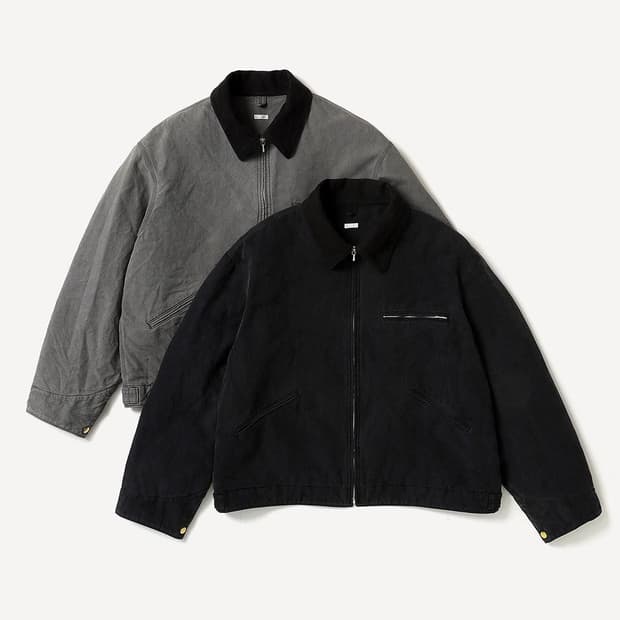 아프레쎄 빈티지 실크 코튼 디트로이트 자켓 블랙 3