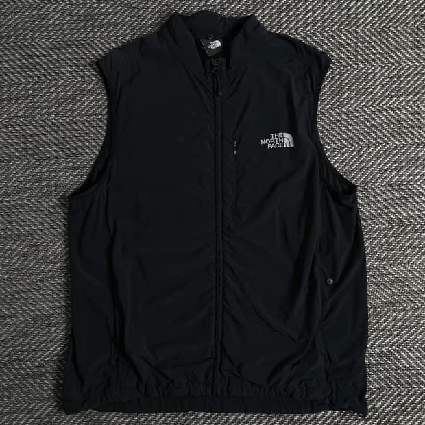 노스페이스 올드스쿨 블랙 나일론 후드 베스트 y 2994