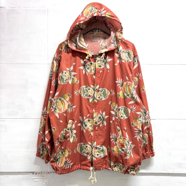 하와이안 후드 패턴 집업 점퍼 자켓 JPN