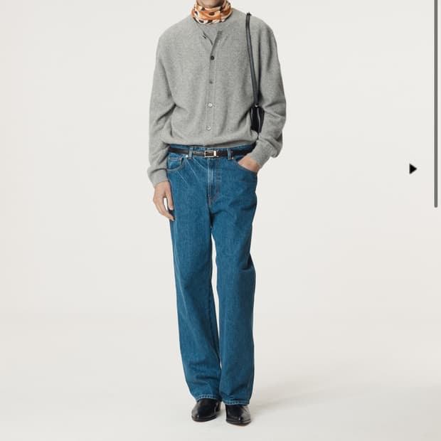 렉토 25fw 니트 레이어드 가디건 grey s size