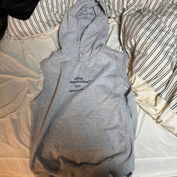 Thisisneverthat 나시형 후드티 L 회색