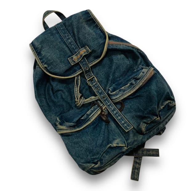 O/RANSON denim washed vintage backpack
