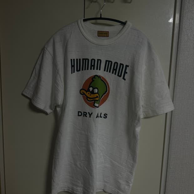 휴먼메이드 HUMAN MADE Duck Dry Alls 티셔츠 화이트 M