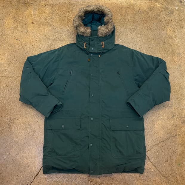 레어 90s USA 빈티지 엘엘빈 구스다운 파카 오리털패딩 범버