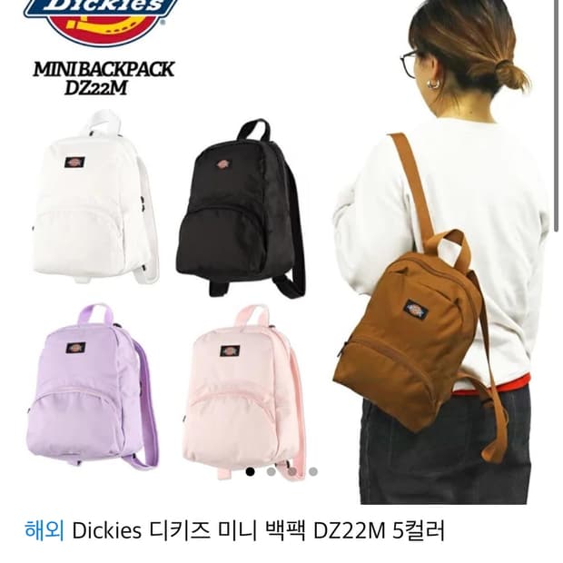 디키즈 미니 백팩 DZ22M 블랙