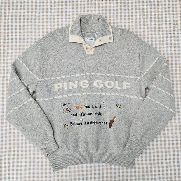PING 핑 골프 방풍 니트 스웨터 남자100