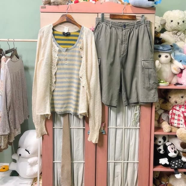 카모메산장 빈티지 코디