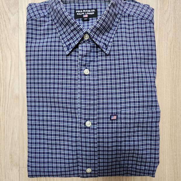 폴로 랄프로렌 진스 체크셔츠 (95