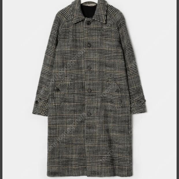 Aspesi 울체크코트 아스페시 체크울코트 m