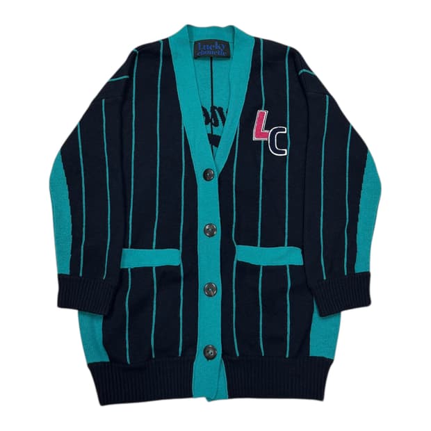 럭키슈에뜨 스트라이프 니트 가디건