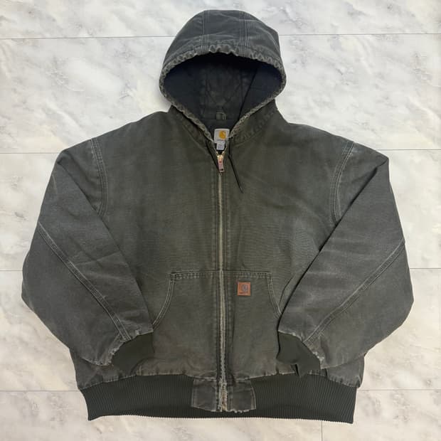 칼하트 j130 덕 액티브 자켓 모스그린