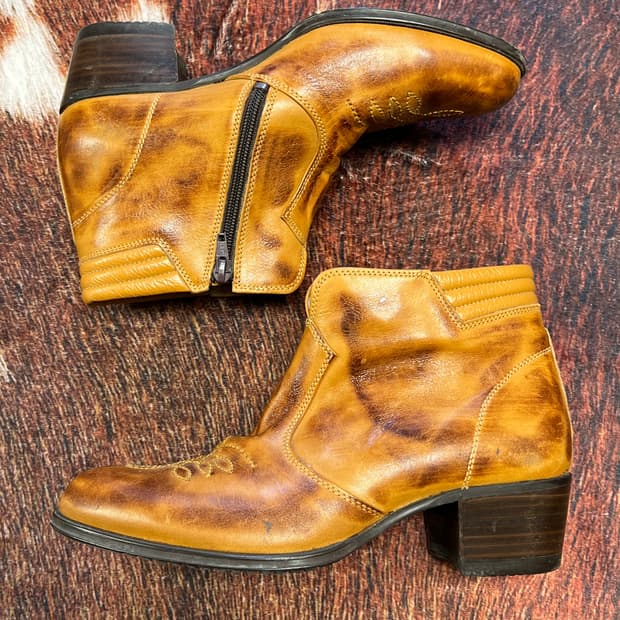 [250] 버팔로(Buffalo) 빈티지 웨스턴 앵클 부츠