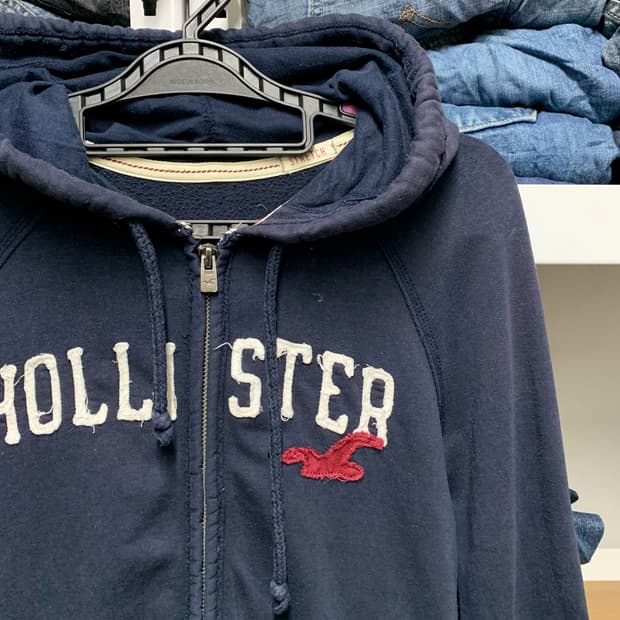 [M] 홀리스터 슬림핏 후드집업