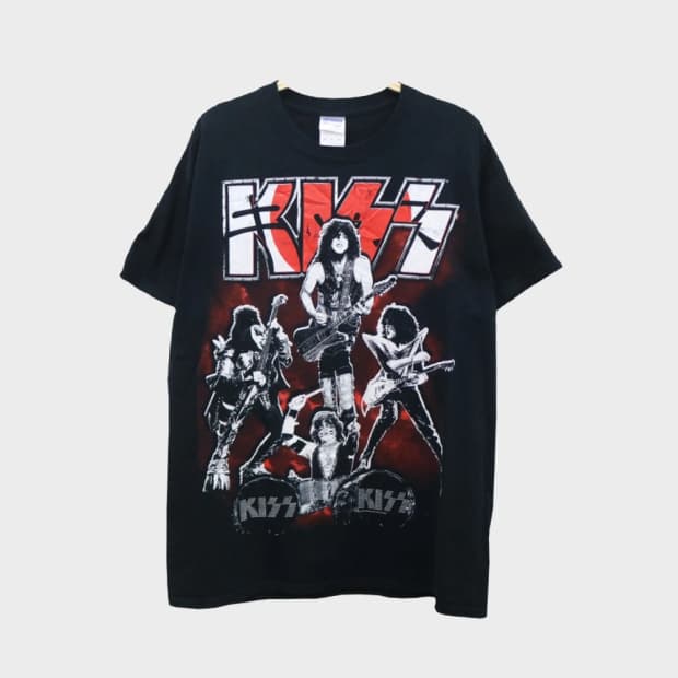 GILDAN Kiss 프린팅 반팔 티셔츠 66300