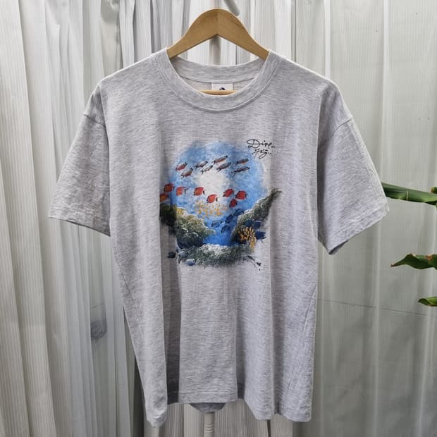 NADI HANDICRAFT 페인팅 프린트 티셔츠 1998