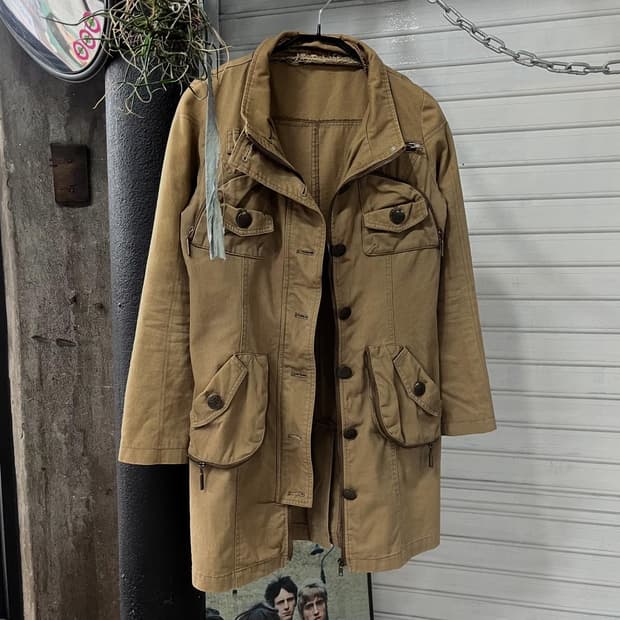 vtg multi zip hunting jacket