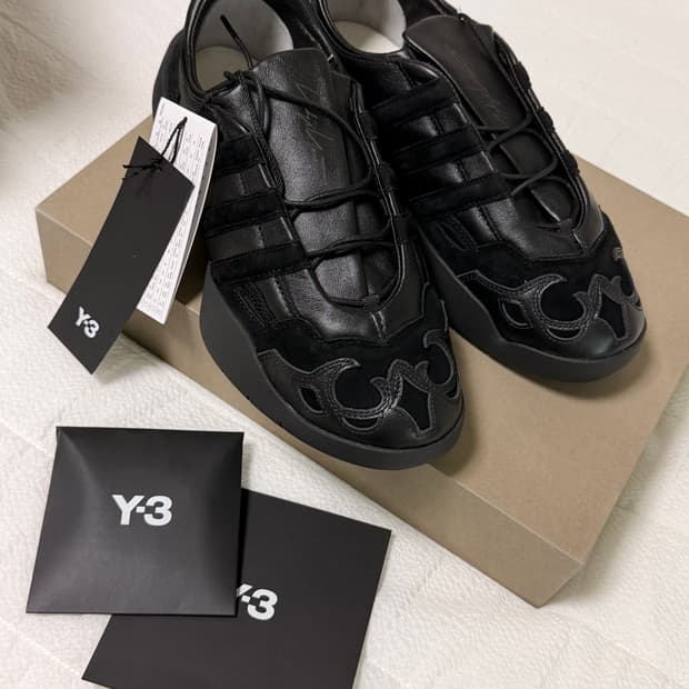 Y-3 regu 요지 야마모토 아디다스 레구 레더