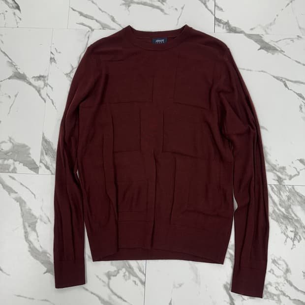 아르마니진 패턴 니트