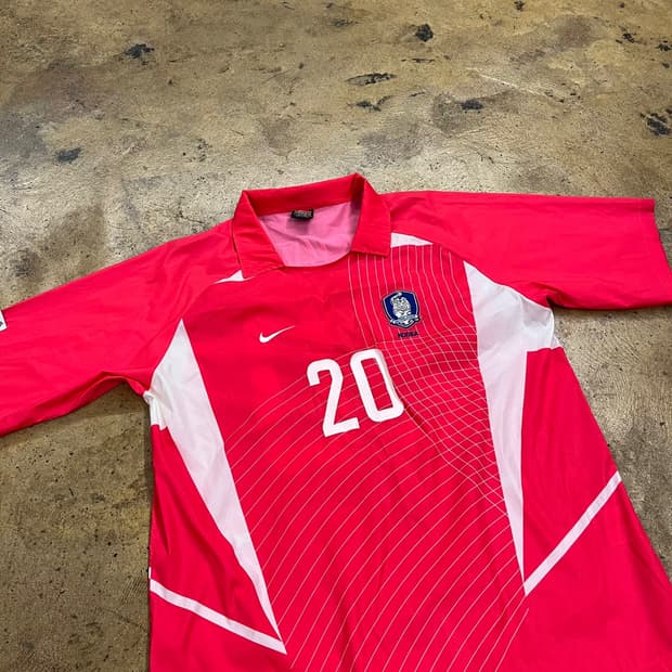 [ 정품/XL ] 02s 나이키 스우시 축구 국대 홈 반팔 유니폼 져지