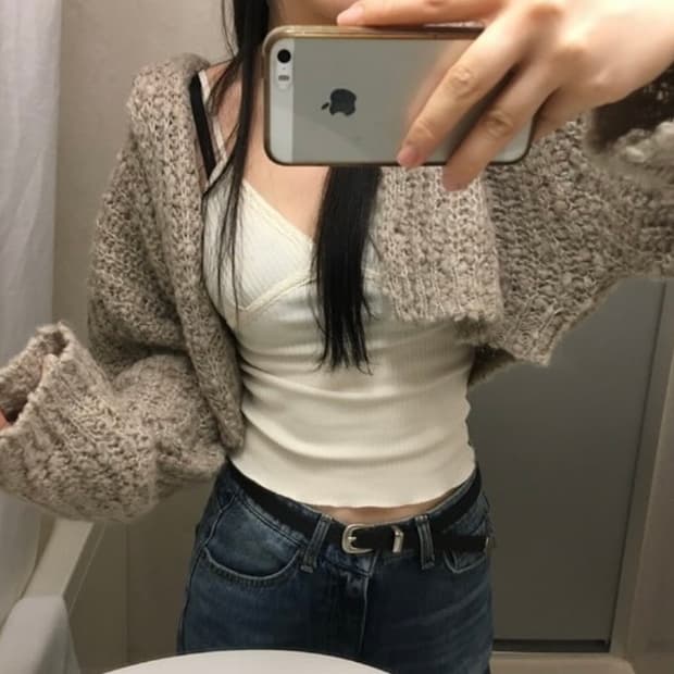 아워캐비넷 후드 가디건 mongle hood cardigan