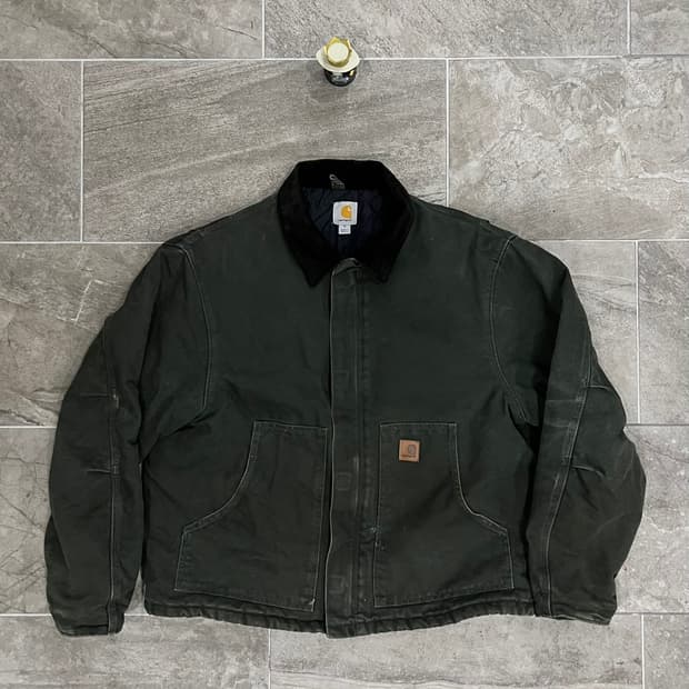 (XL) 칼하트 덕 디트로이트 자켓 J22 MOS 모스그린