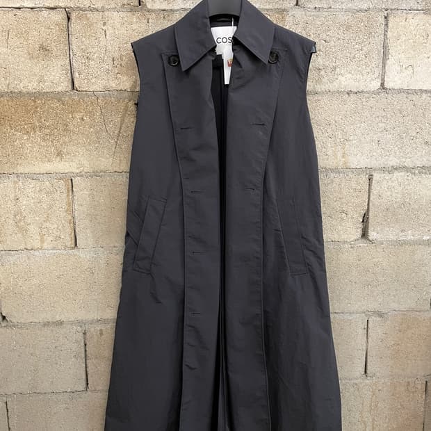 코스 컨버터블 나일론 트렌치 코트