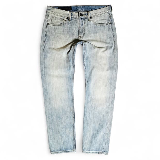 [실측32][알마니 익스체인지] 스트레이트 잼브 드로이트 라이트인디고