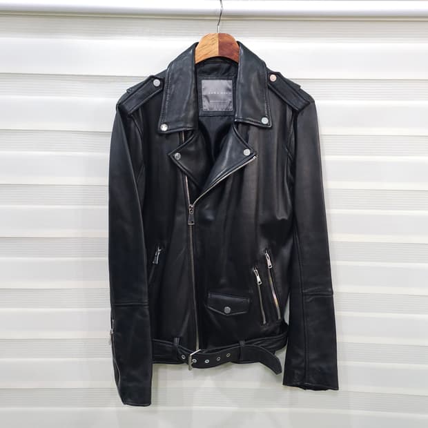 ZARA MAN 양가죽 라이더 자켓- L