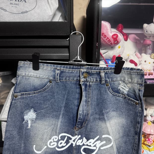 에드하디 데님 스커트