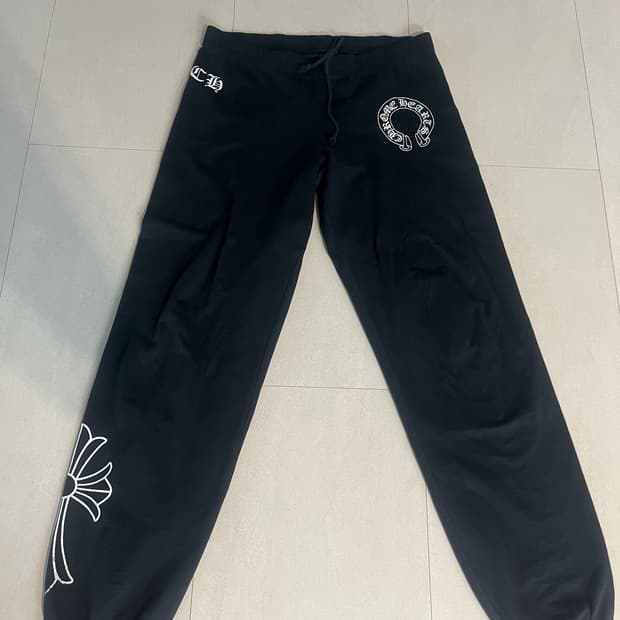 크롬하츠 사이드 크로스 스웻팬츠 네이비/S