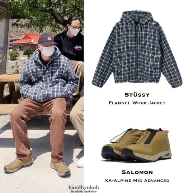 오혁착용 플란넬 워크자켓