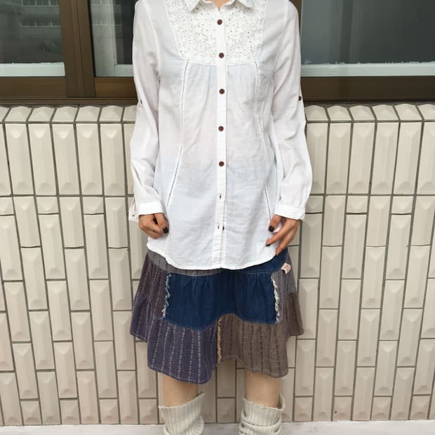 Crochet point shirt