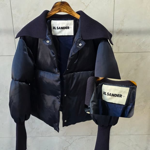 질샌더정품 숏패딩