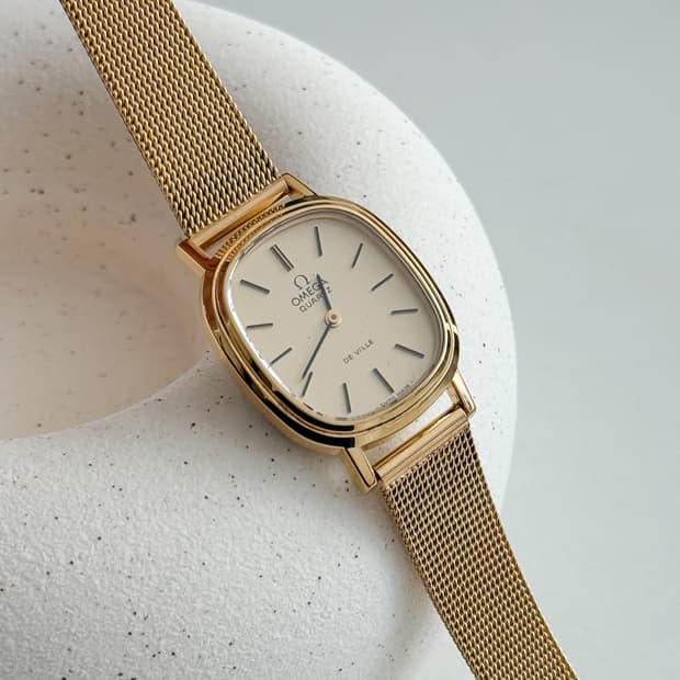 오메가 드빌 레이디 골드 시계