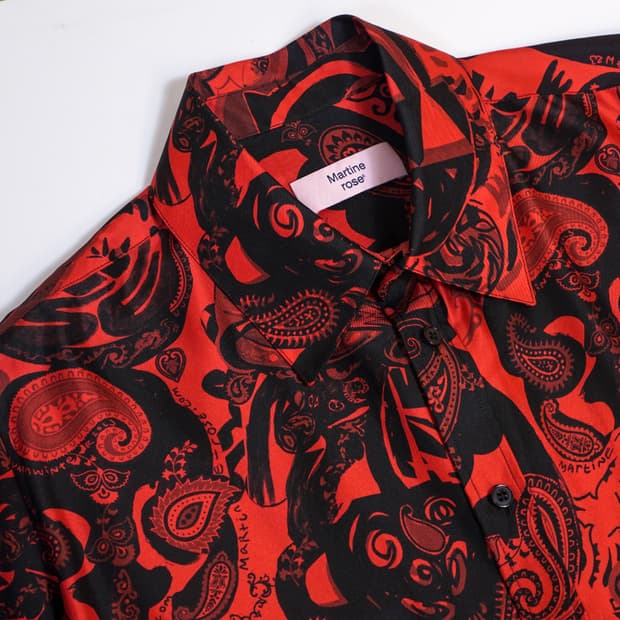 마틴로즈 23AW 클래식 실크 셔츠