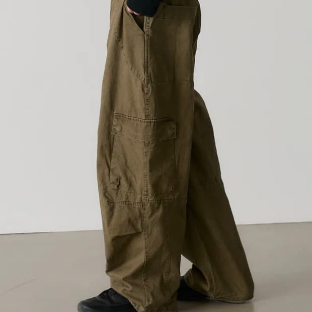 노운 워시드 카고팬츠 카키 0사이즈