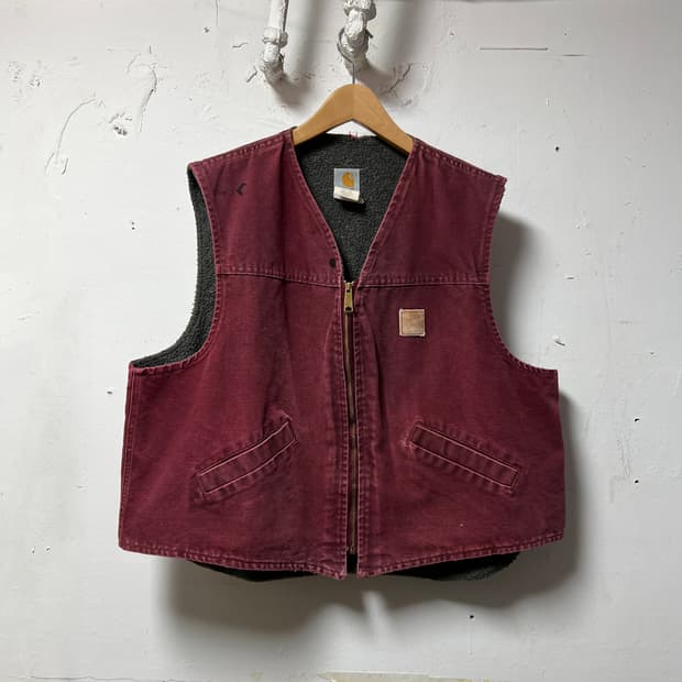 칼하트 V13CR1 보아 라인드 샌드스톤 덕 베스트 USA