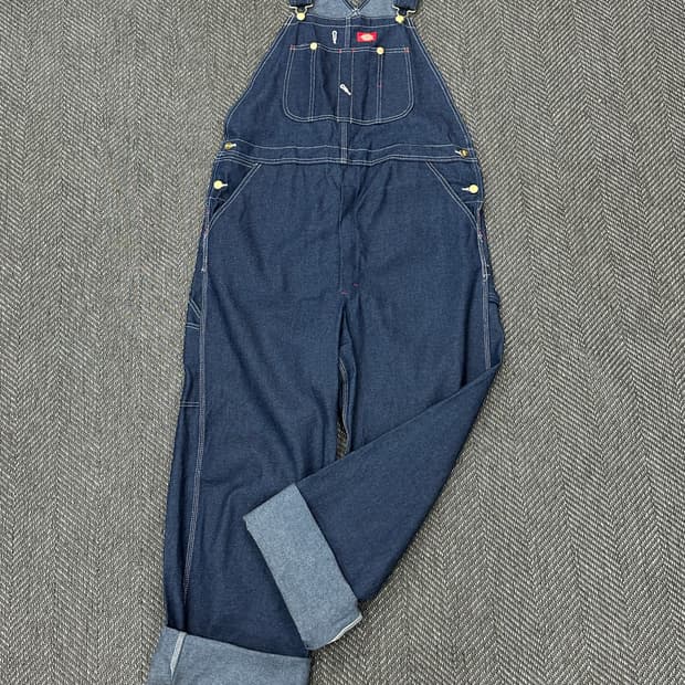 디키즈 청멜빵 바지 M
