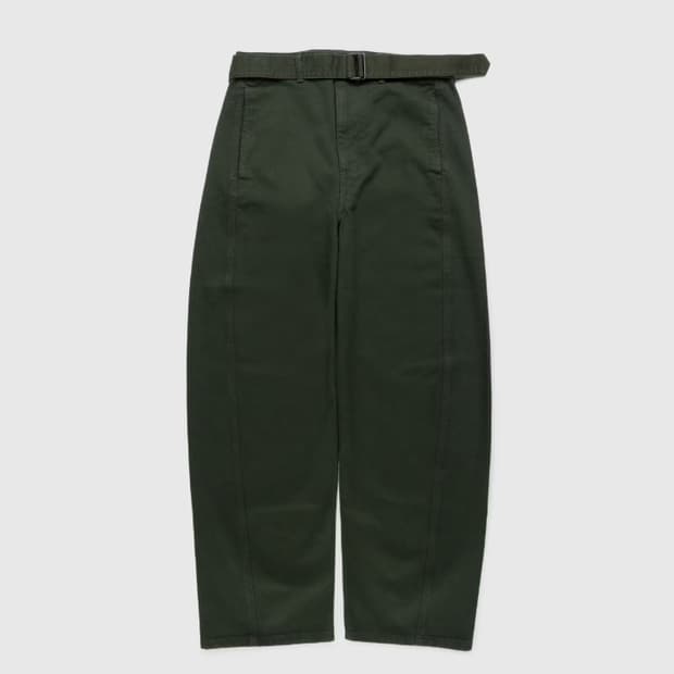 르메르 트위스트 벨티드 데님 팬츠 그린 S