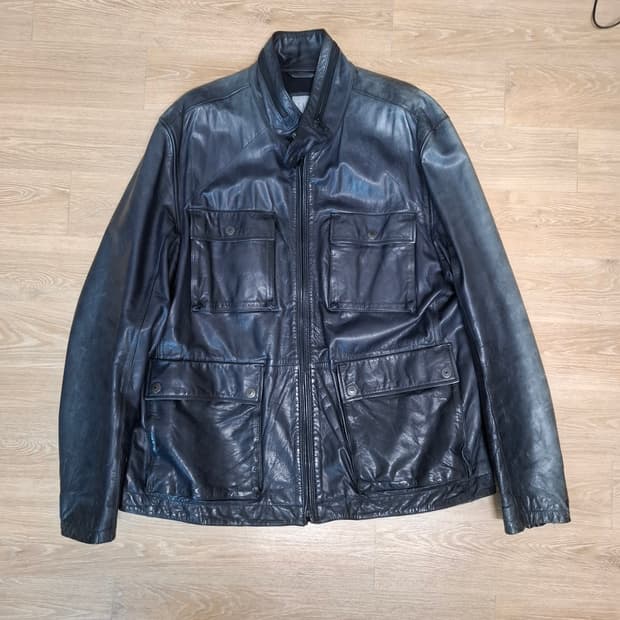 GAP 블랙 가죽 자켓 xl