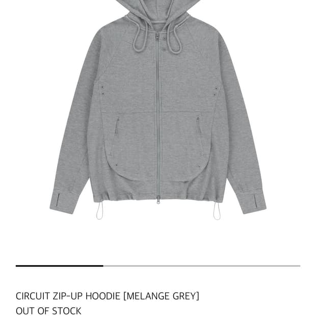 구매) 산산기어 서킷(circuit) 후드 집업 2사이즈