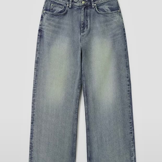 벨리에 트루 와이드 데님 팬츠 - 라이트 웨일 인디고 30/30