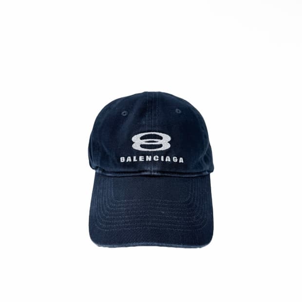 [S] 발렌시아가 유니티 스노우보드 볼캡 모자 네이비 블루