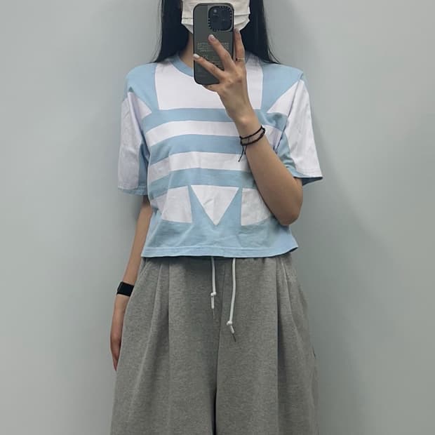 아디다스 빅 트레포일 반팔 티셔츠
