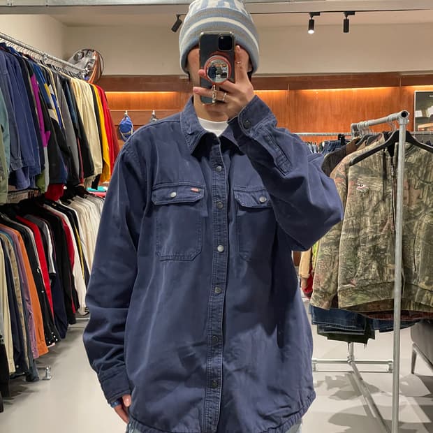 디키즈 플리스 워크 셔츠  