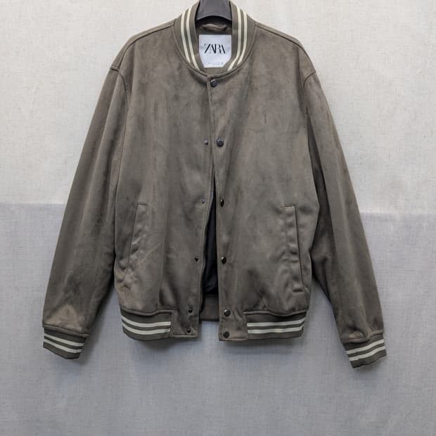 자라 스웨이드 블루종 점퍼