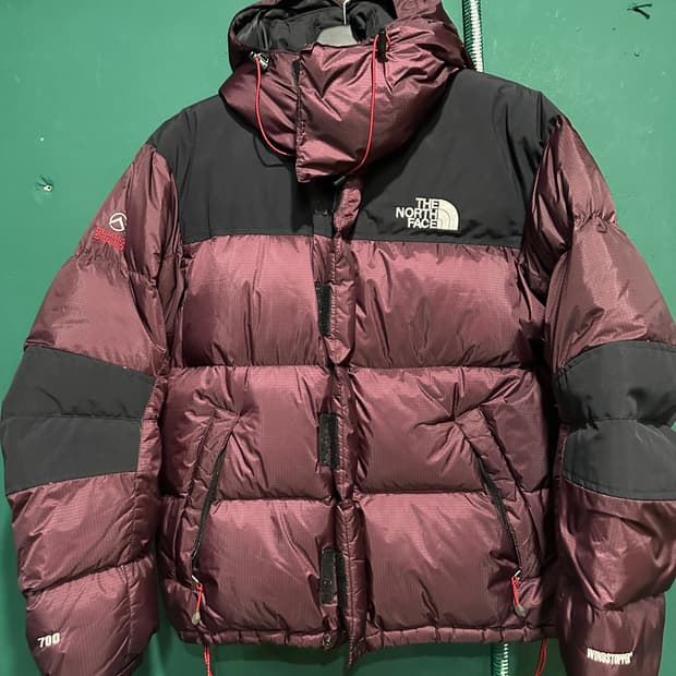 노스페이스700 드롭패딩 버건디95