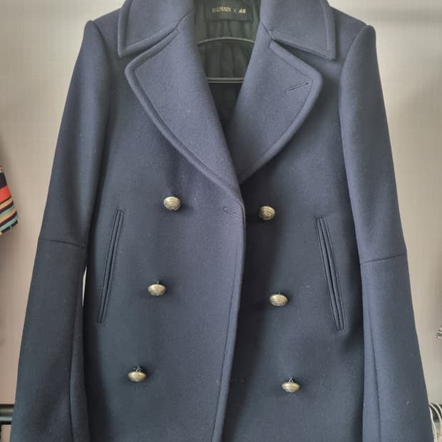 H&M X Balmain 피코트 46
