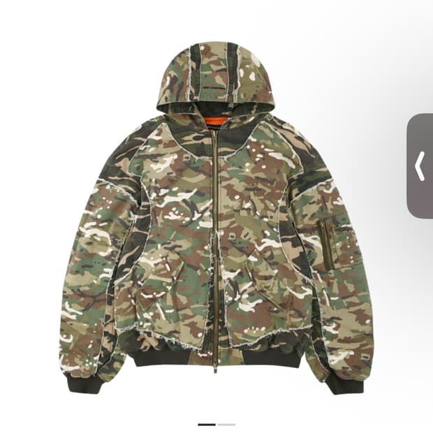 프로젝트gr 리워크 후드 봄버 자켓